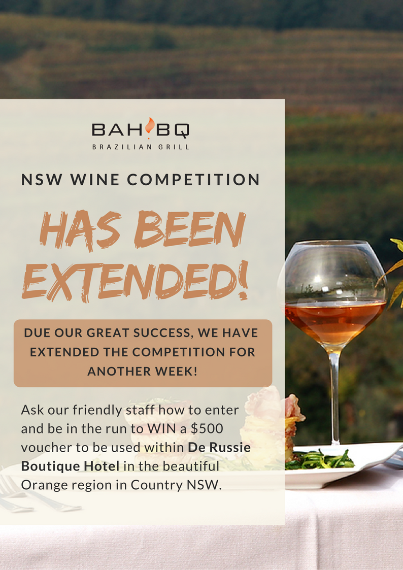 NSW Wines Competition has been extended!
